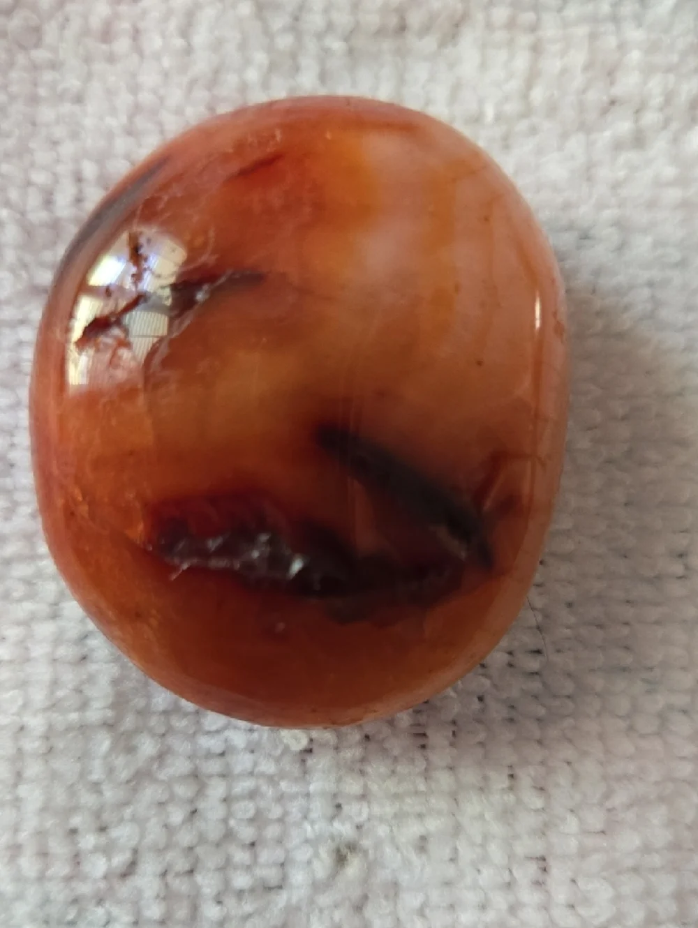 Polished Carnelian Stone Pair - Picture 4 of 6